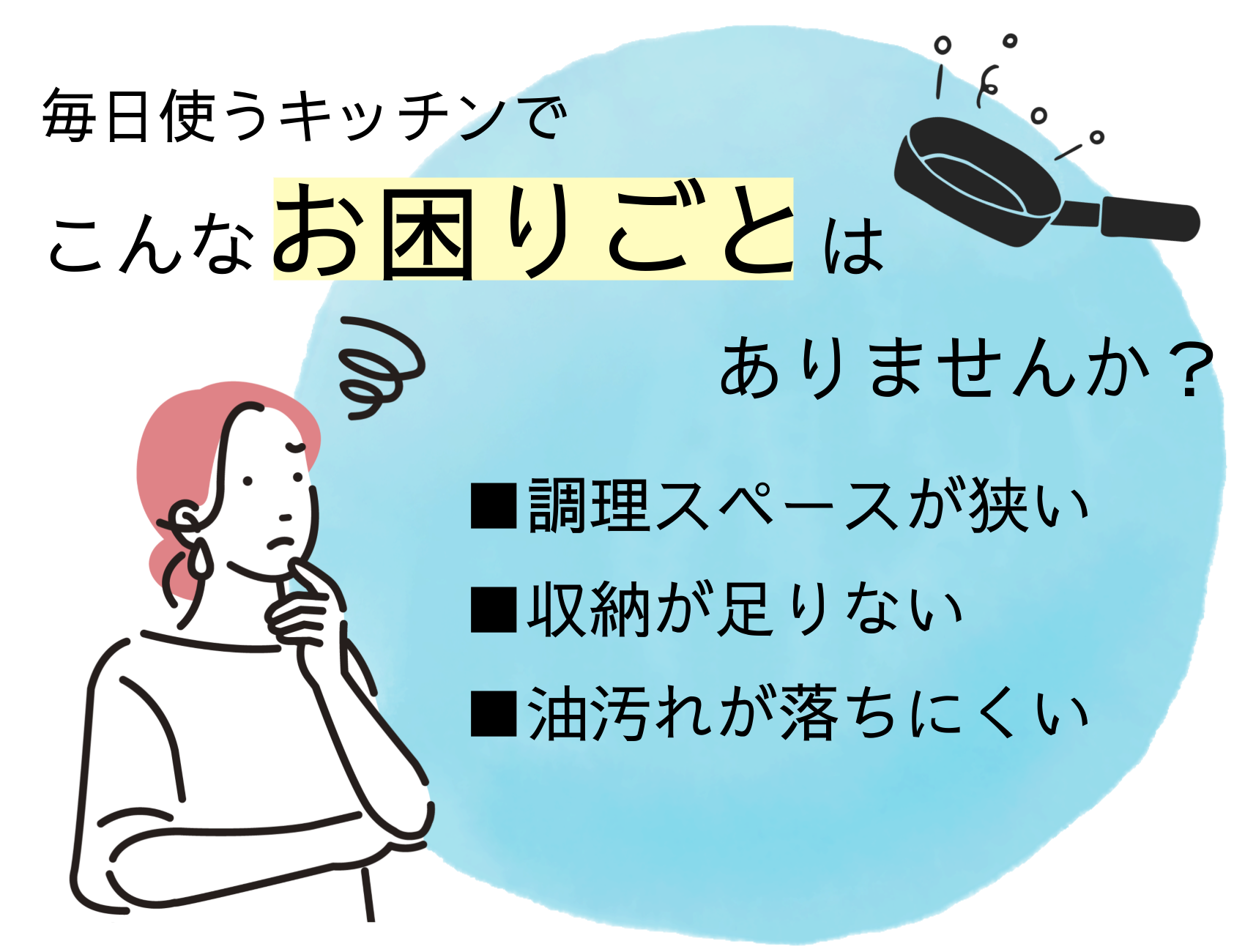 キッチンでのお困りごと