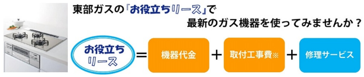 東部ガスのお役立ちリース