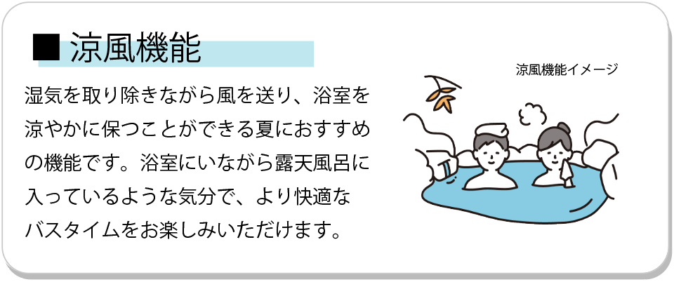 浴室暖房乾燥機　涼風機能