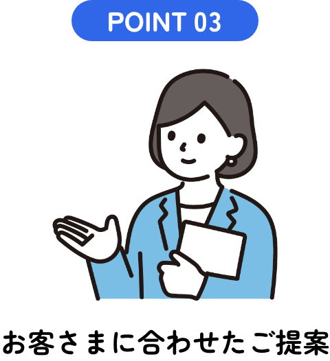 POINT03お客さまに合わせたご提案